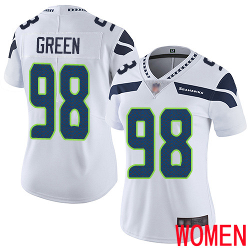 Seattle Seahawks Limited White Women Rasheem Green Road Jersey NFL Football 98 Vapor Untouchable